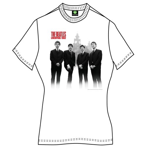 Tričko The Beatles - In Liverpool, Žena,Biela,L