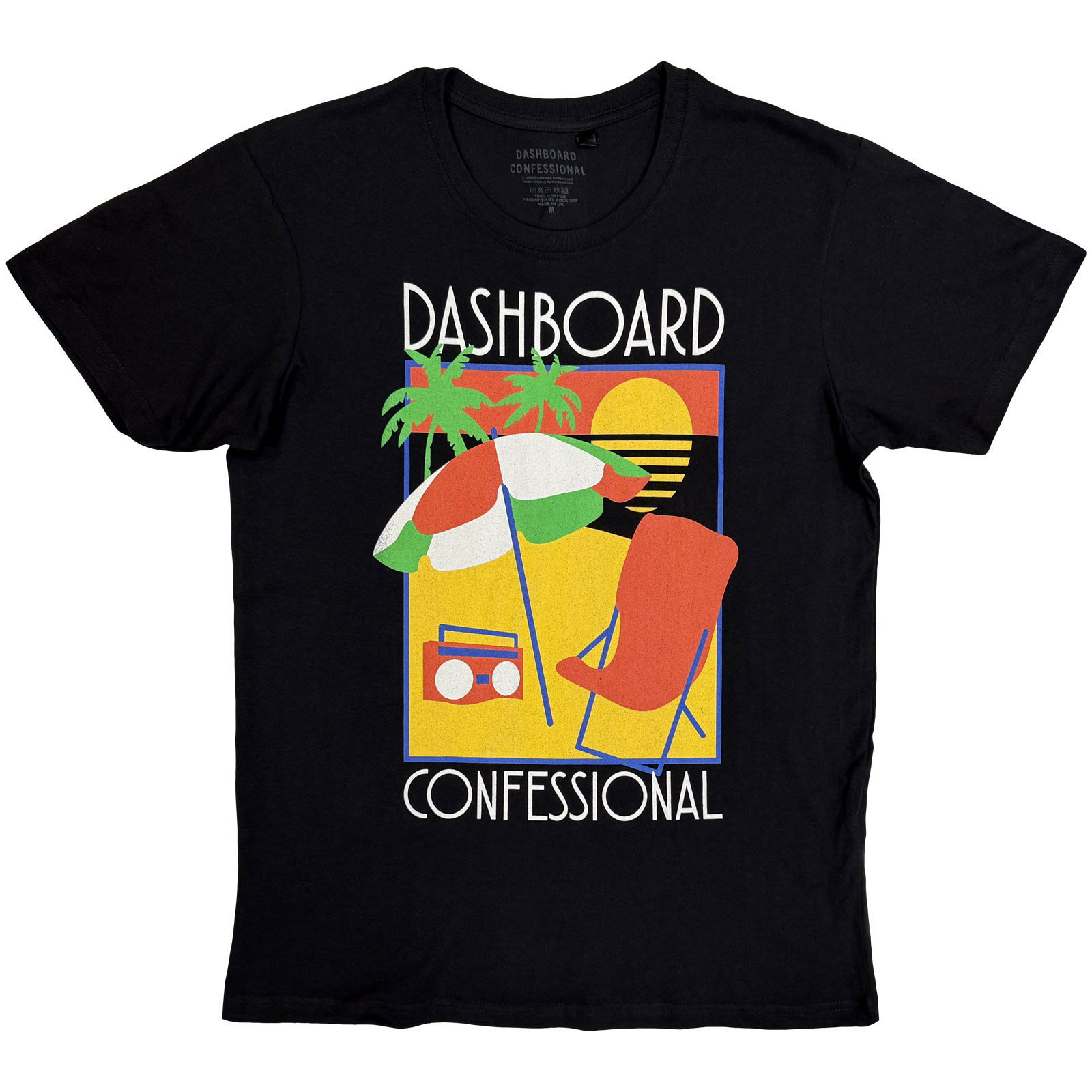 Tričko Dashboard Confessional - Vacation Tour, Unisex,Čierna,XXL