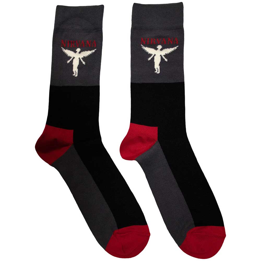 Ponožky Nirvana - In Utero, Unisex,Šedá,UK 7 - 11