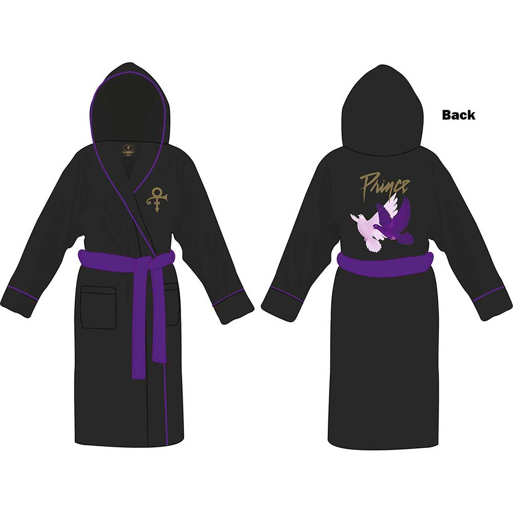 Župan Prince - Doves, Unisex,Čierna,L/XL