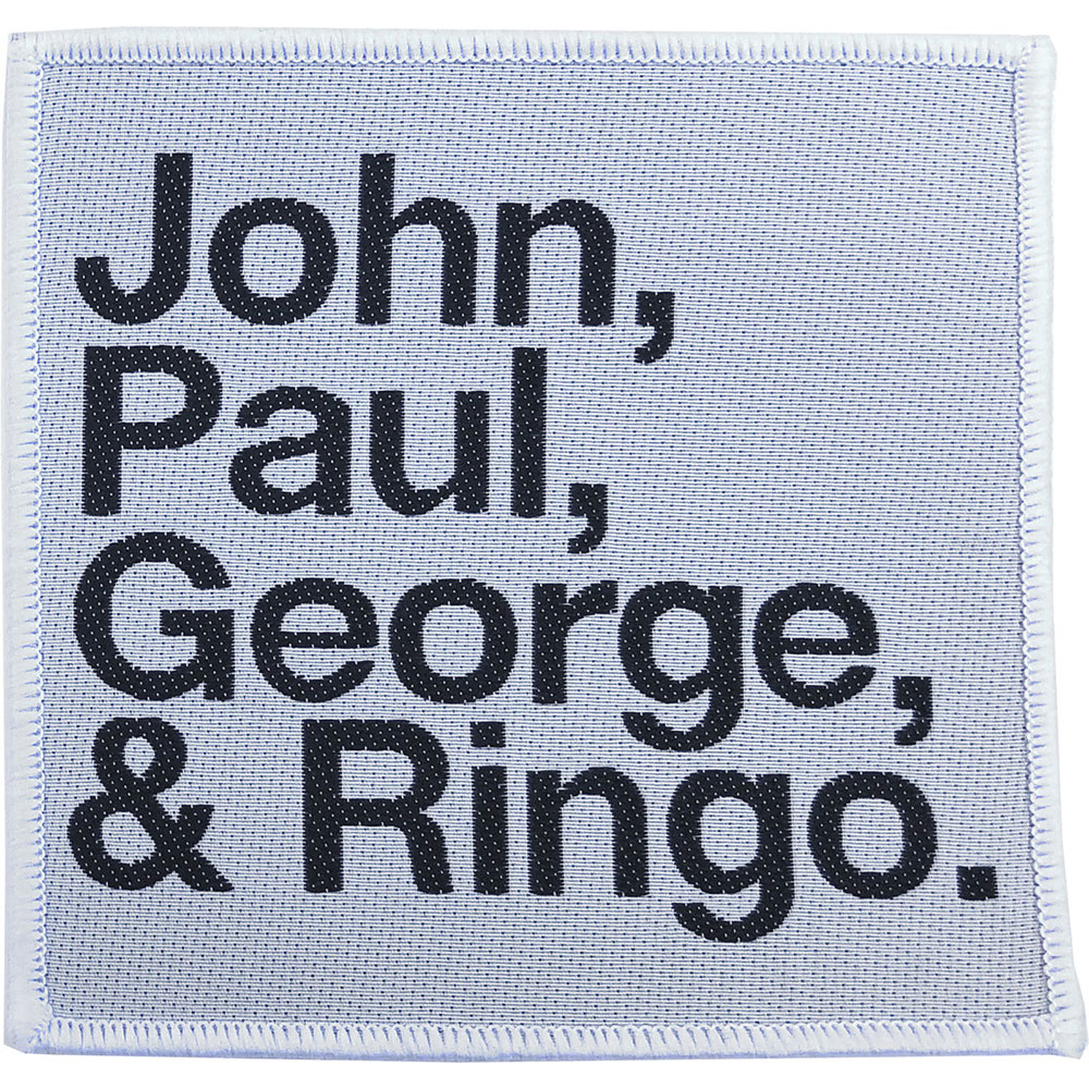 Nažehlovačka The Beatles - John, Paul, George, Ringo Black on White