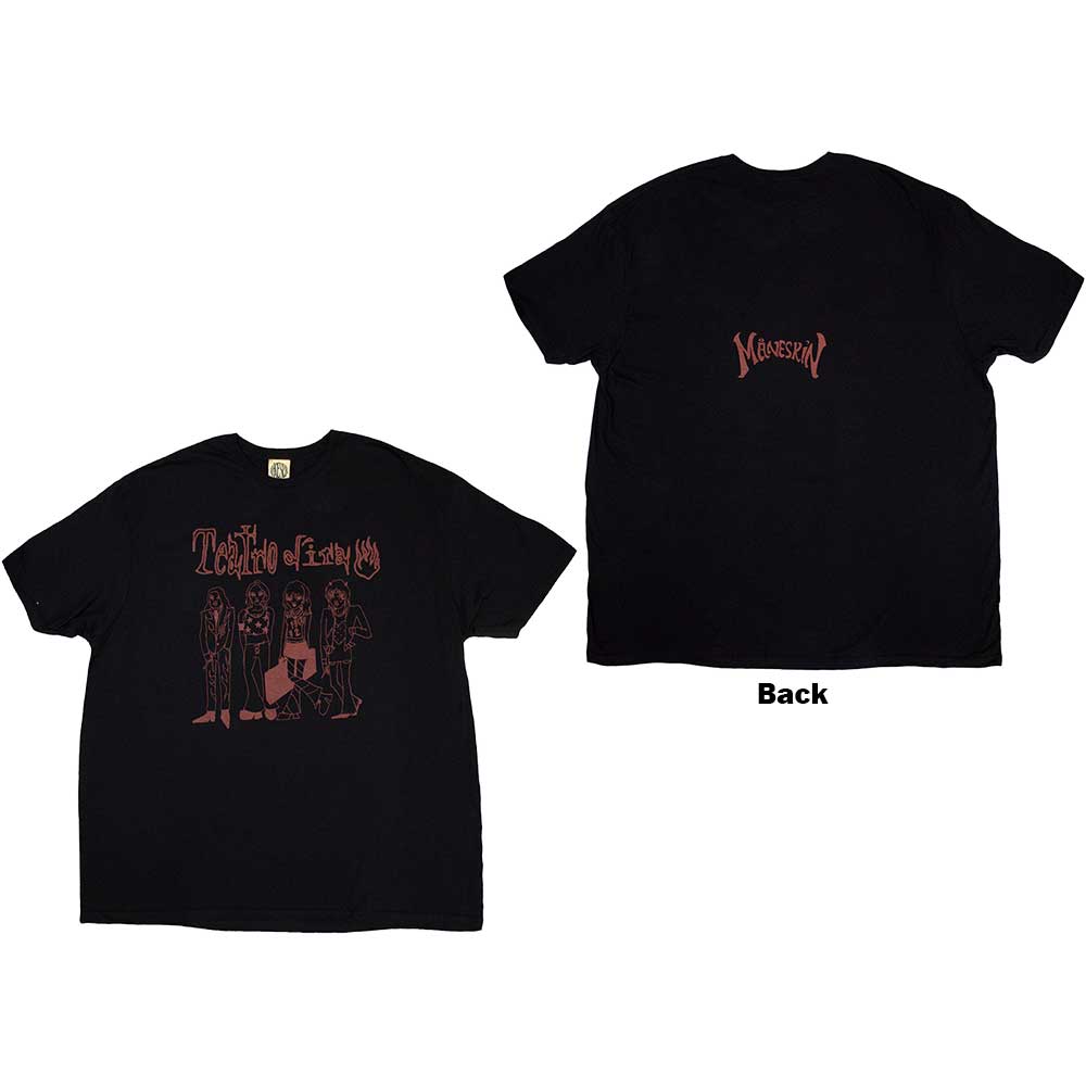 Tričko Maneskin - Teatro d'ira Doodles, Unisex,Čierna,XXL
