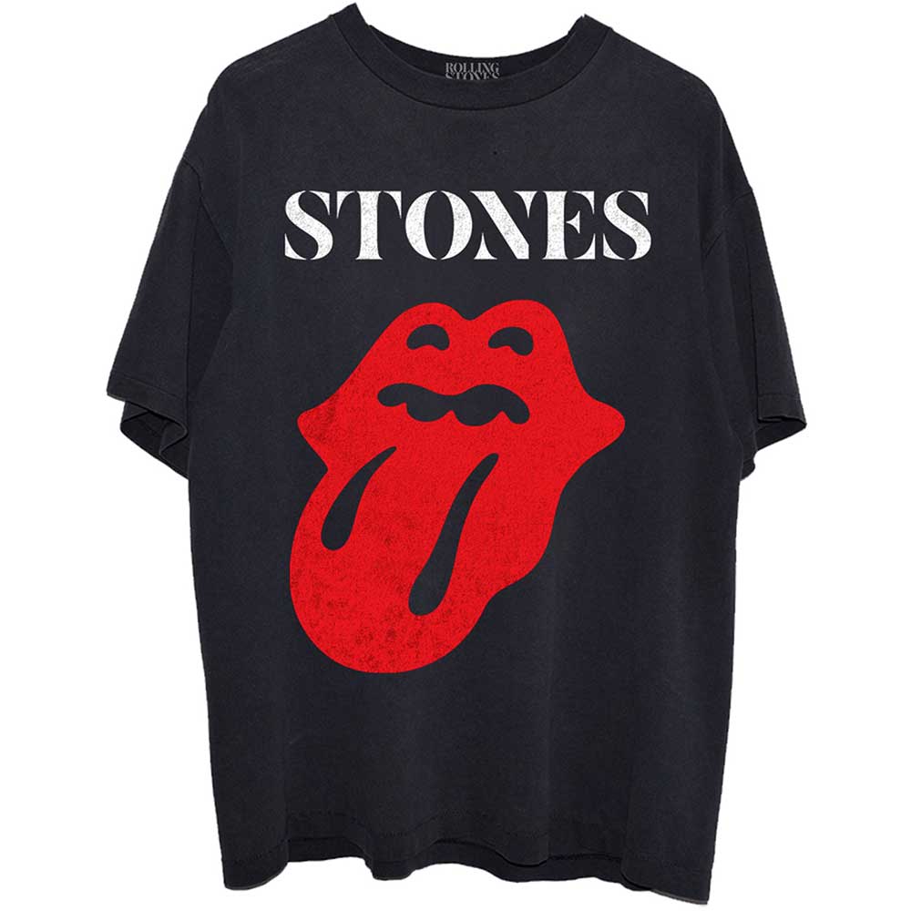 Tričko The Rolling Stones - Sixty Classic Vintage Solid Tongue, Unisex,Čierna,XXL