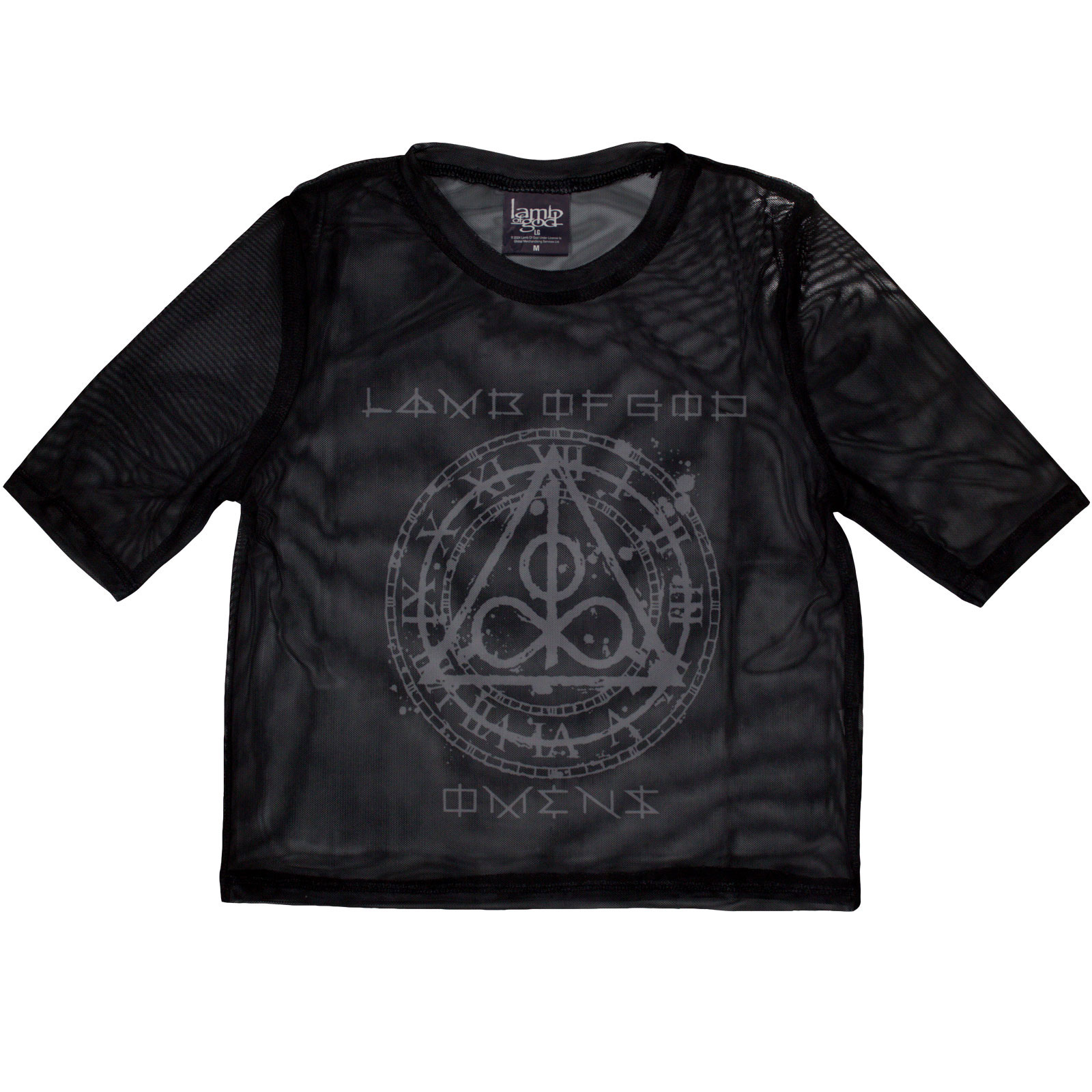 Tielko Lamb of God - Omens Clock, Žena,Čierna,XXL