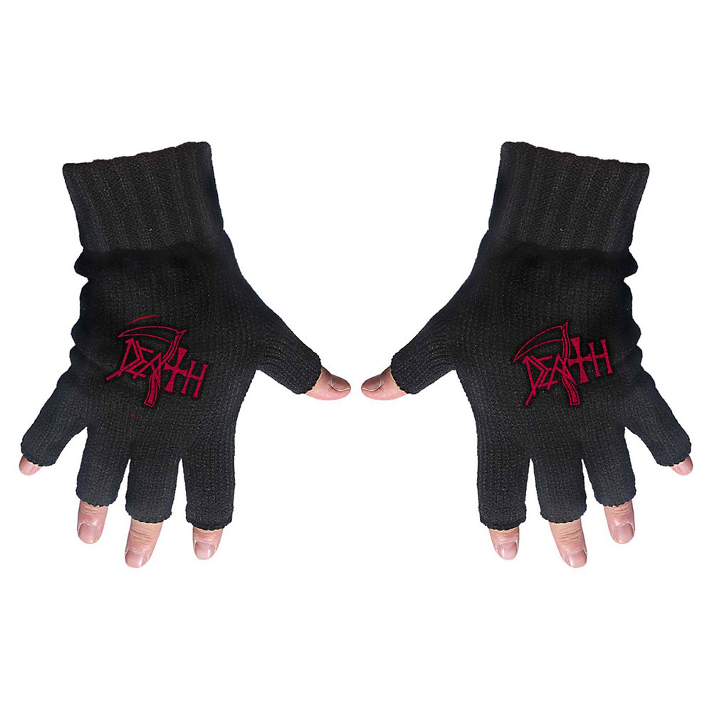 Rukavice Death - Logo, Unisex,Čierna,Univerzálna