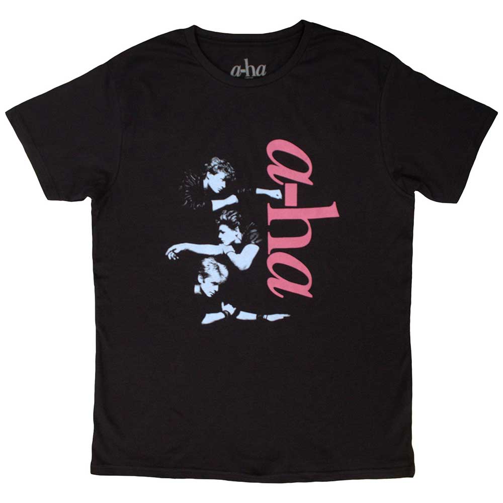 Tričko a-ha - Vertical Logo, Unisex,Čierna,XXL