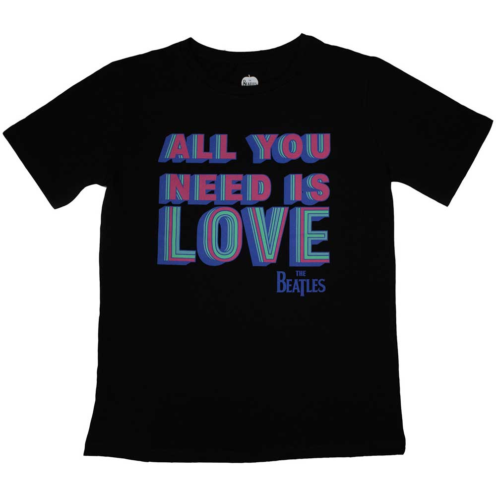 Tričko The Beatles - All You Need Is Love, Žena,Čierna,XL