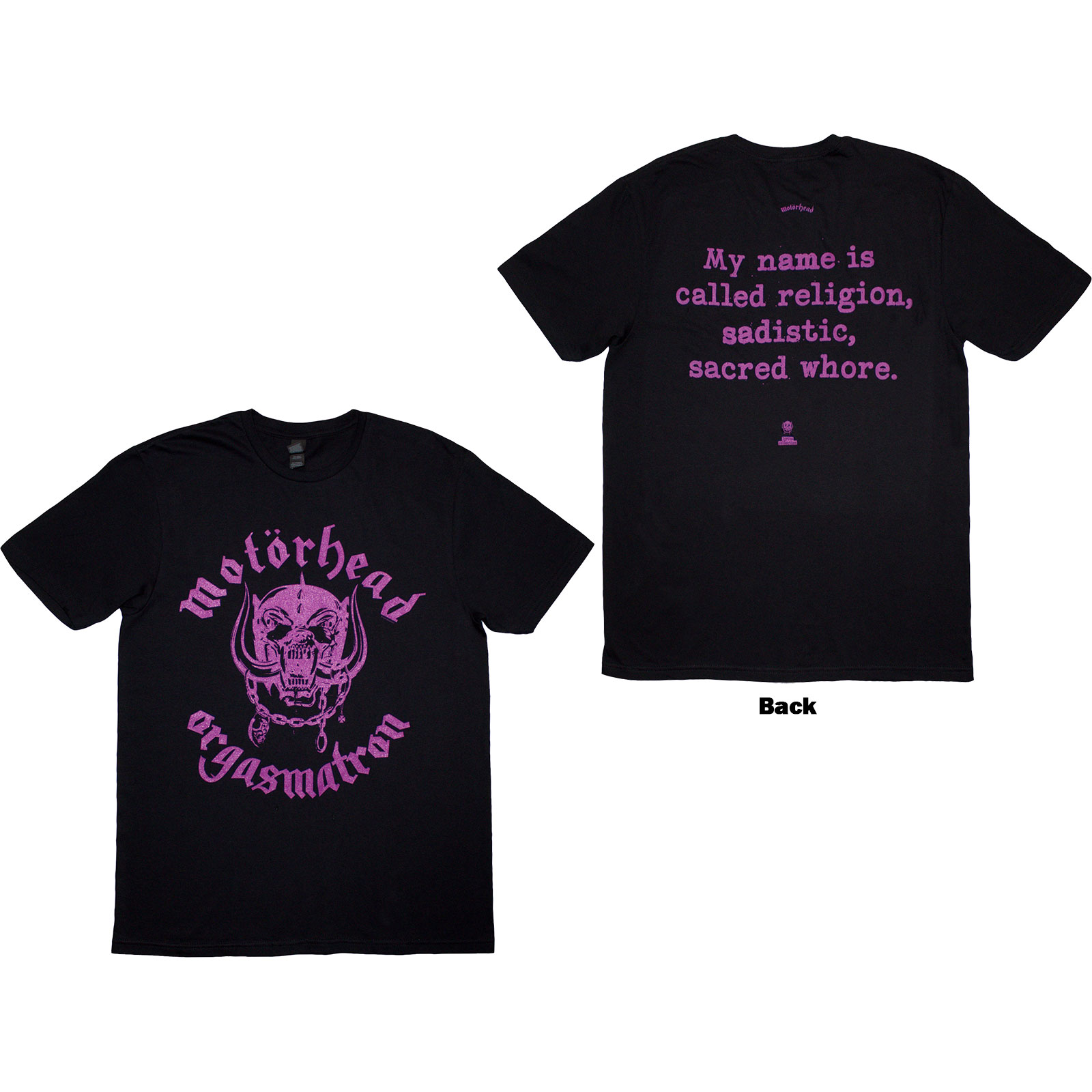 Tričko Motörhead - Orgasmatron Lyric, Unisex,Čierna,XXL