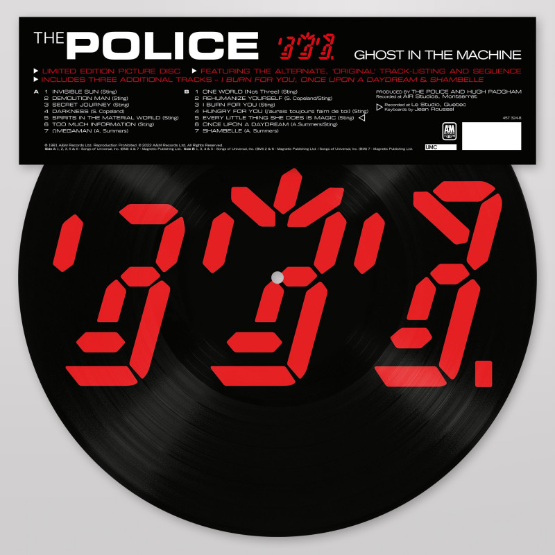 Vinyl The Police - Ghost In The Machine (Picture Vinyl)
