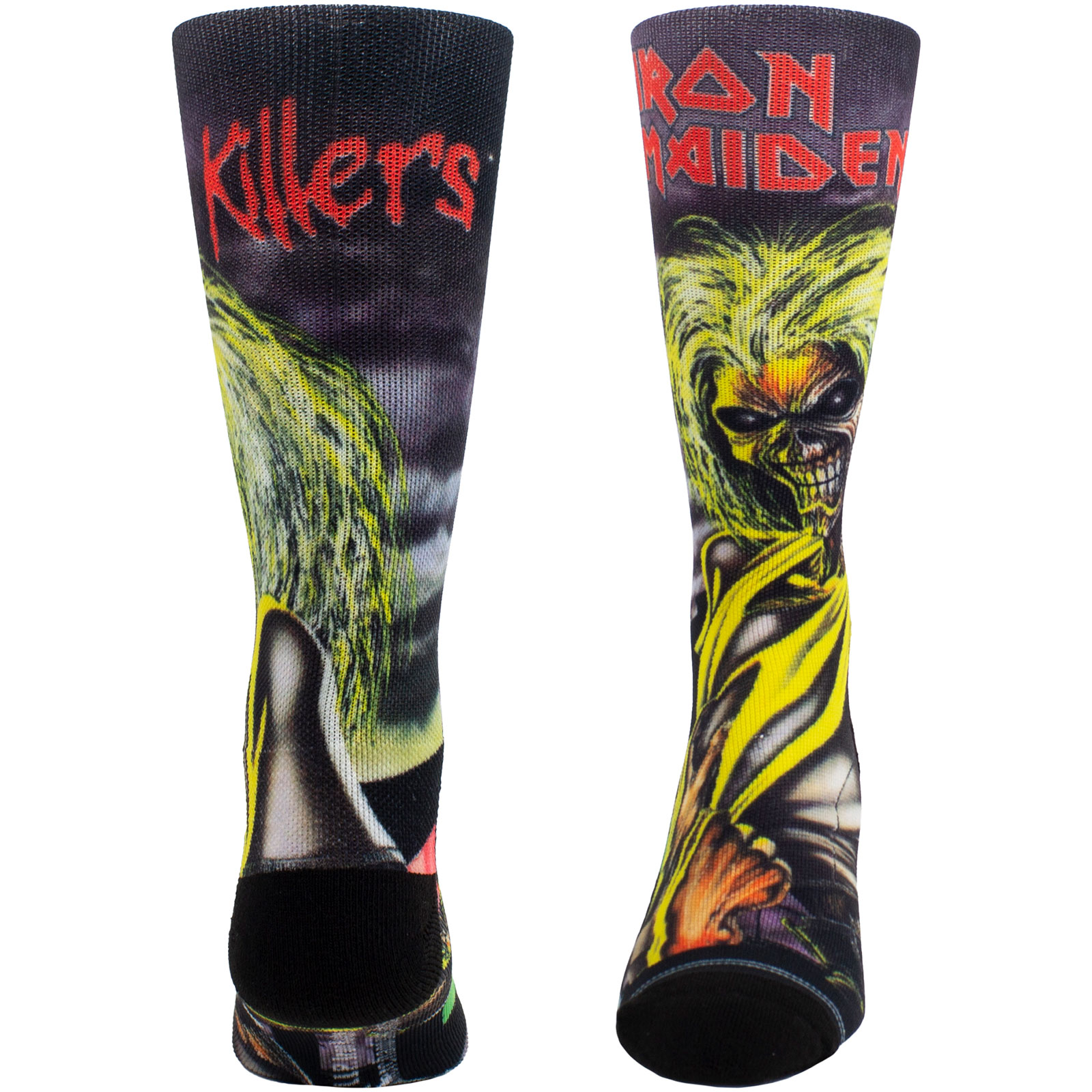 Ponožky Iron Maiden - Unisex Crew Socks: Killers Sublimation (Black)  (UK Size 6.5 - 11), Unisex,Čierna,Univerzálna
