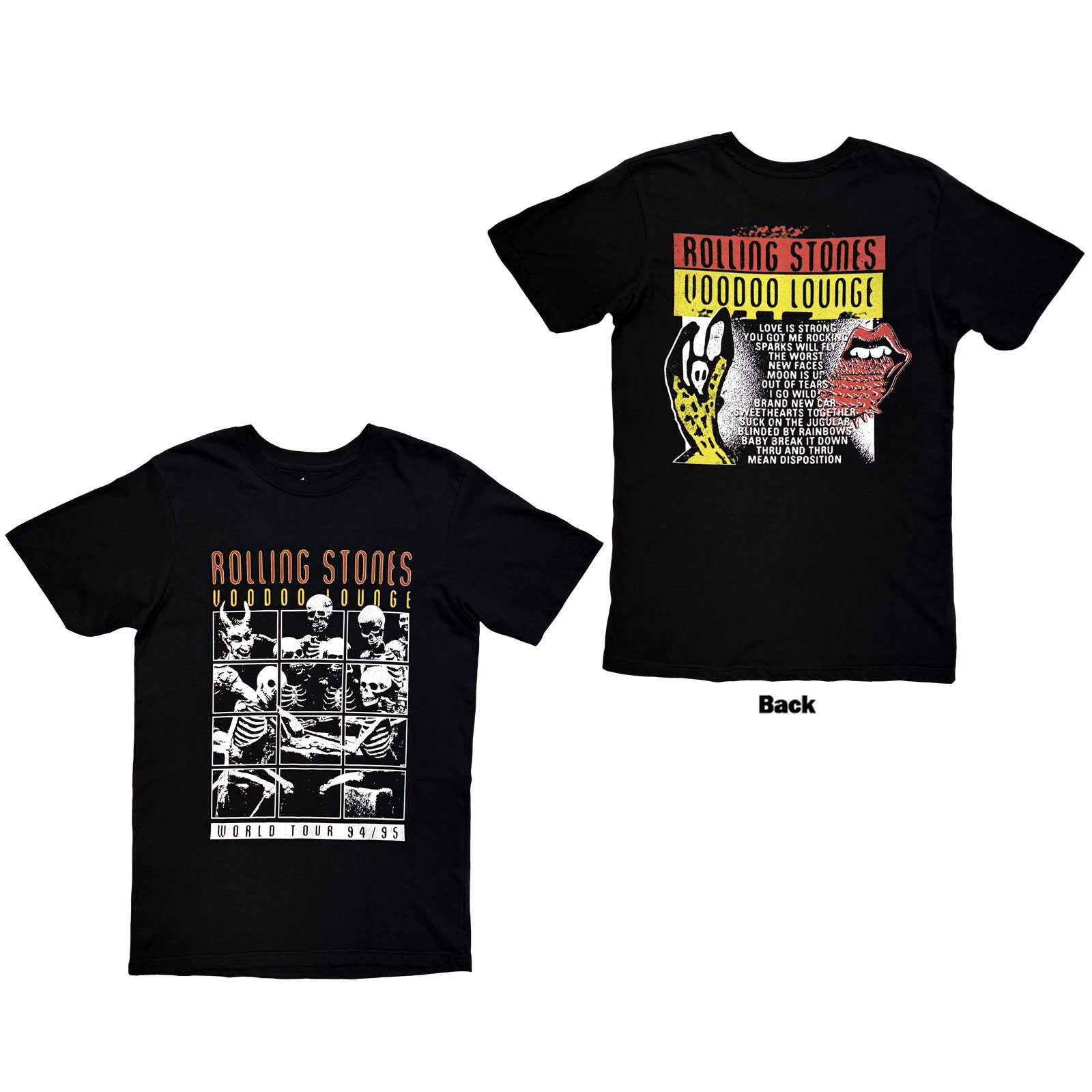 Tričko The Rolling Stones - Voodoo Lounge, Unisex,Čierna,XXL