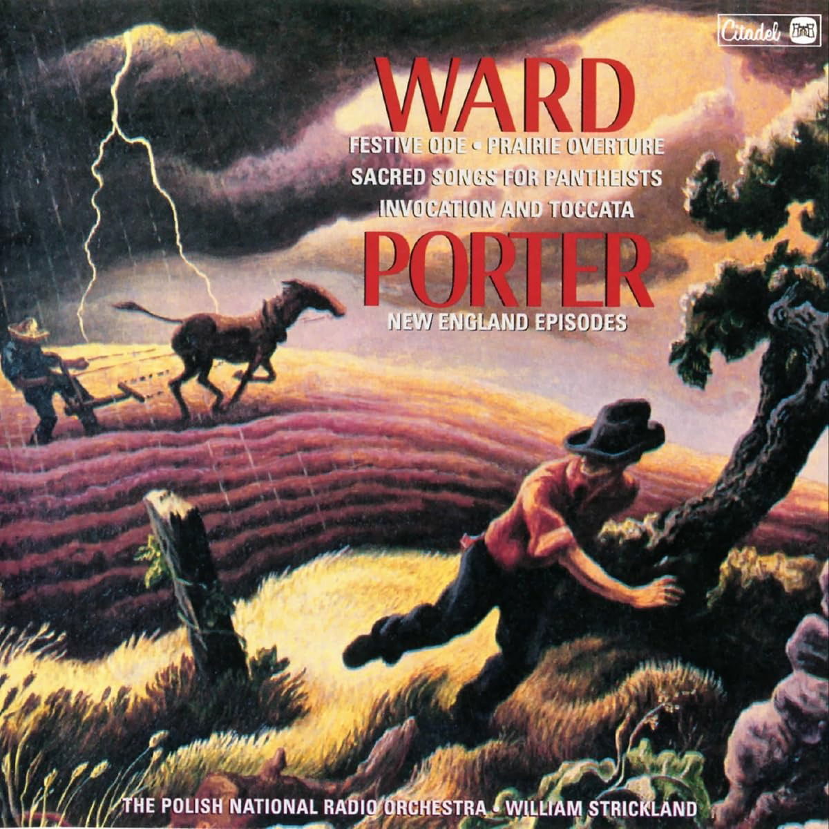 CD Robert Ward - FESTIVE ODE/PRAIRIE OVERTURE/INVOCATION/TOCCATA/SACRED SONGS FOR PANTHEISTS/PORTER