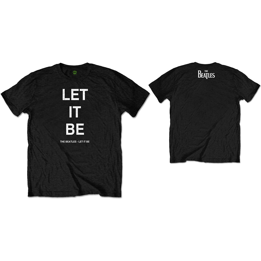 Tričko The Beatles - Let It Be, Unisex,Čierna,M
