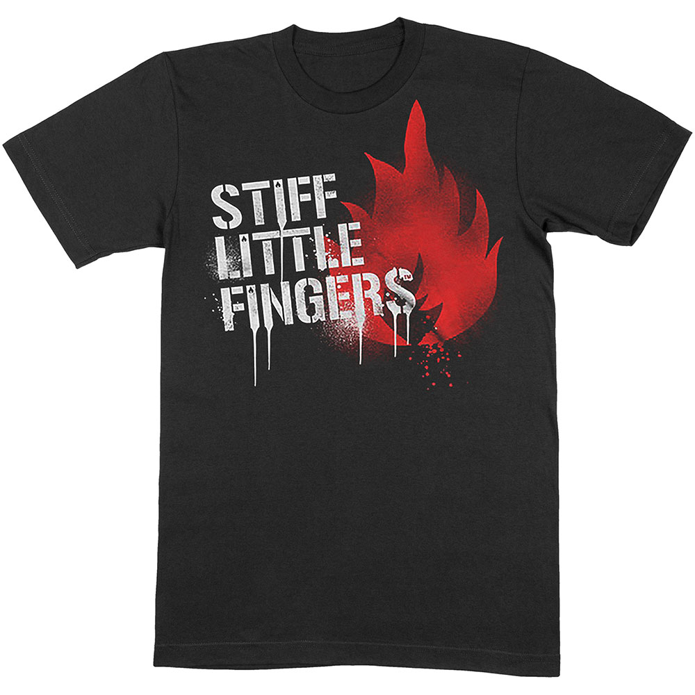 Tričko Stiff Little Fingers - Graffiti, Unisex,Čierna,XXL