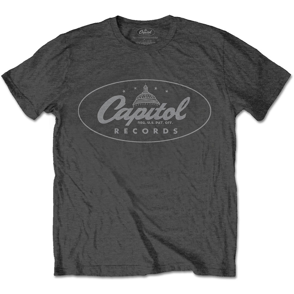 Tričko Capitol Records - Logo, Unisex,Šedá,XXL