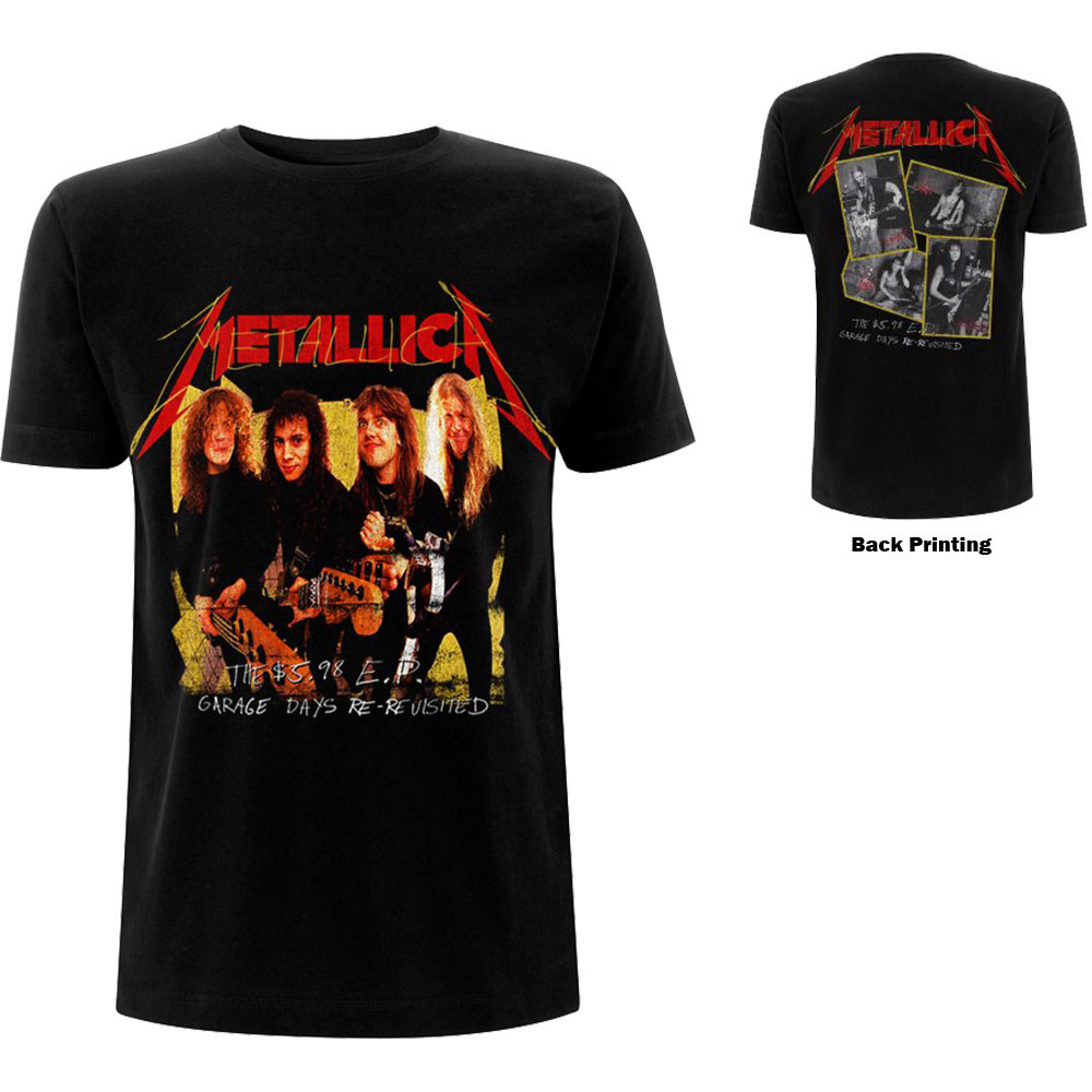 Tričko Metallica - Garage Photo Yellow, Unisex,Čierna,XXL