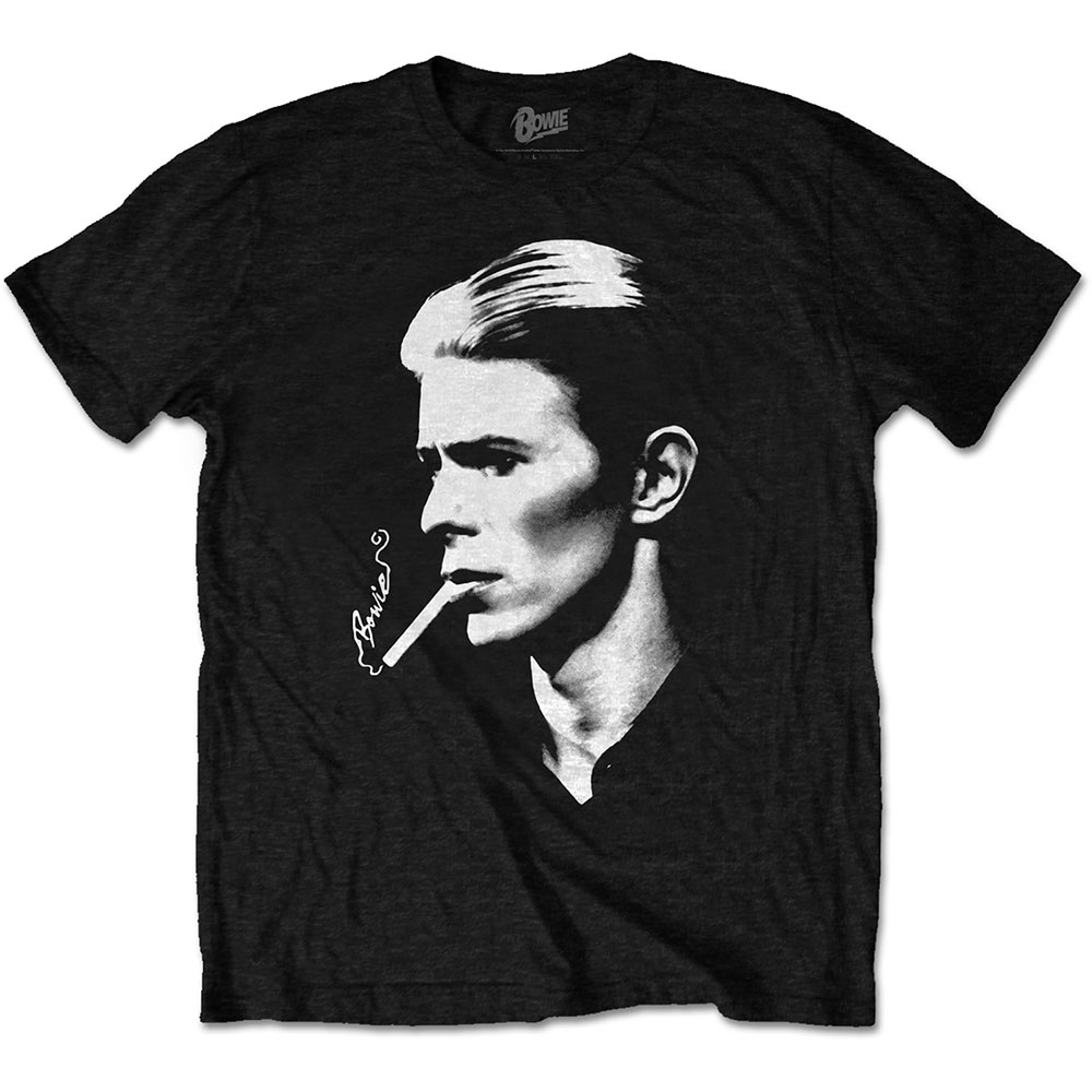 Tričko David Bowie - Smoke, Unisex,Čierna,XXL
