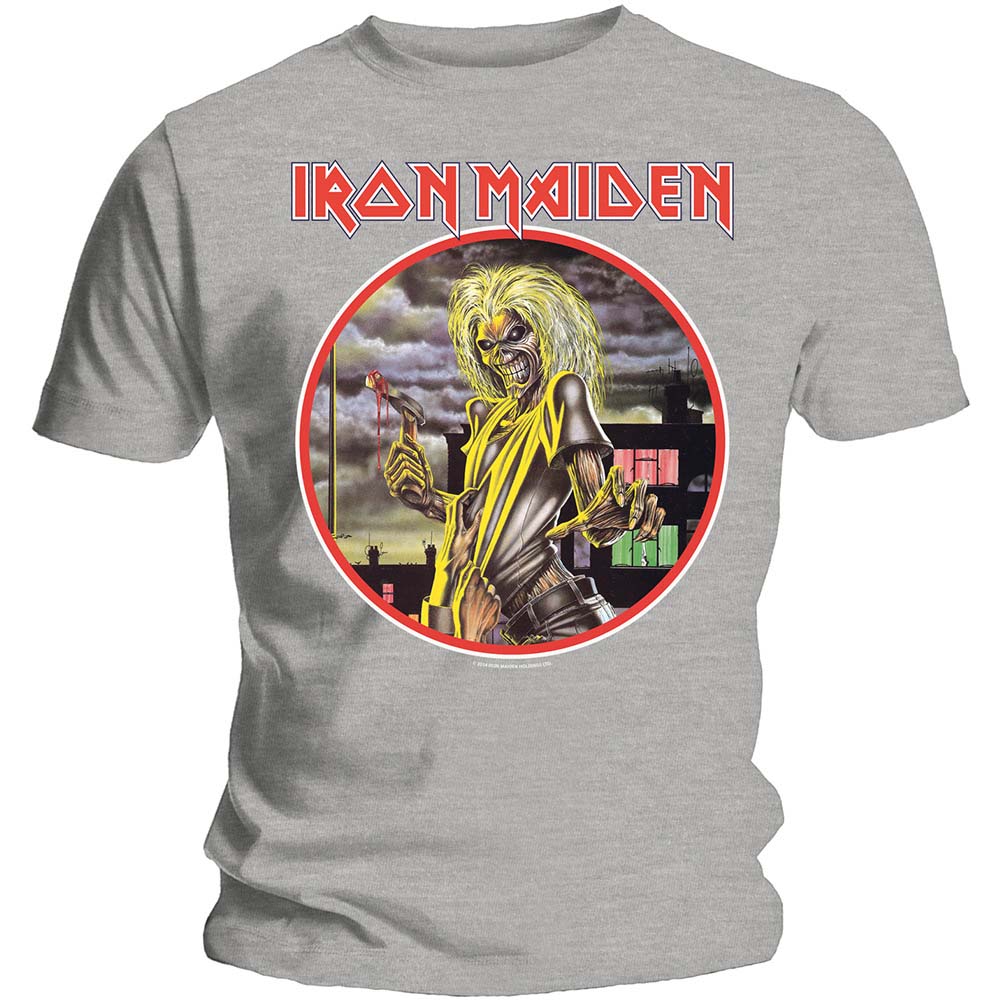 Tričko Iron Maiden - Killers Circle, Unisex,Šedá,XXL