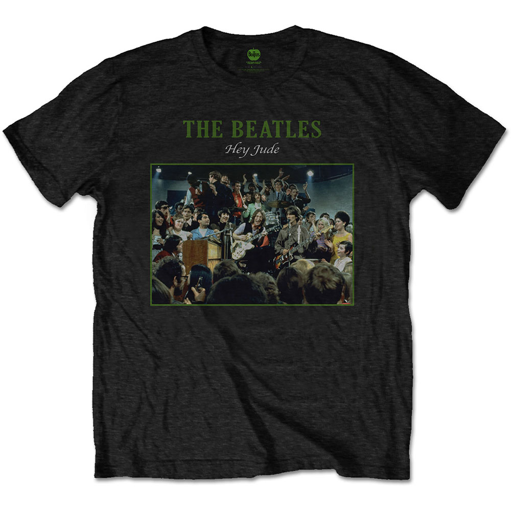 Tričko The Beatles - Hey Jude Live, Unisex,Čierna,XXL