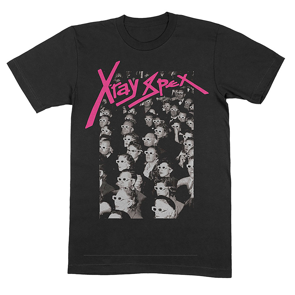 Tričko X-Ray Spex - 3D Cinema, Unisex,Čierna,XL
