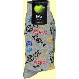 Ponožky The Beatles - Love, Unisex,Šedá,UK 7 - 11