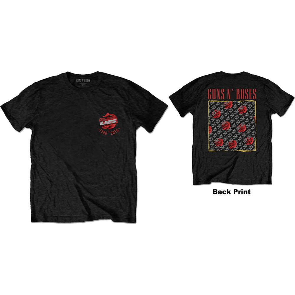 Tričko Guns N’ Roses - Lies Repeat/30 Years, Unisex,Čierna,XXL