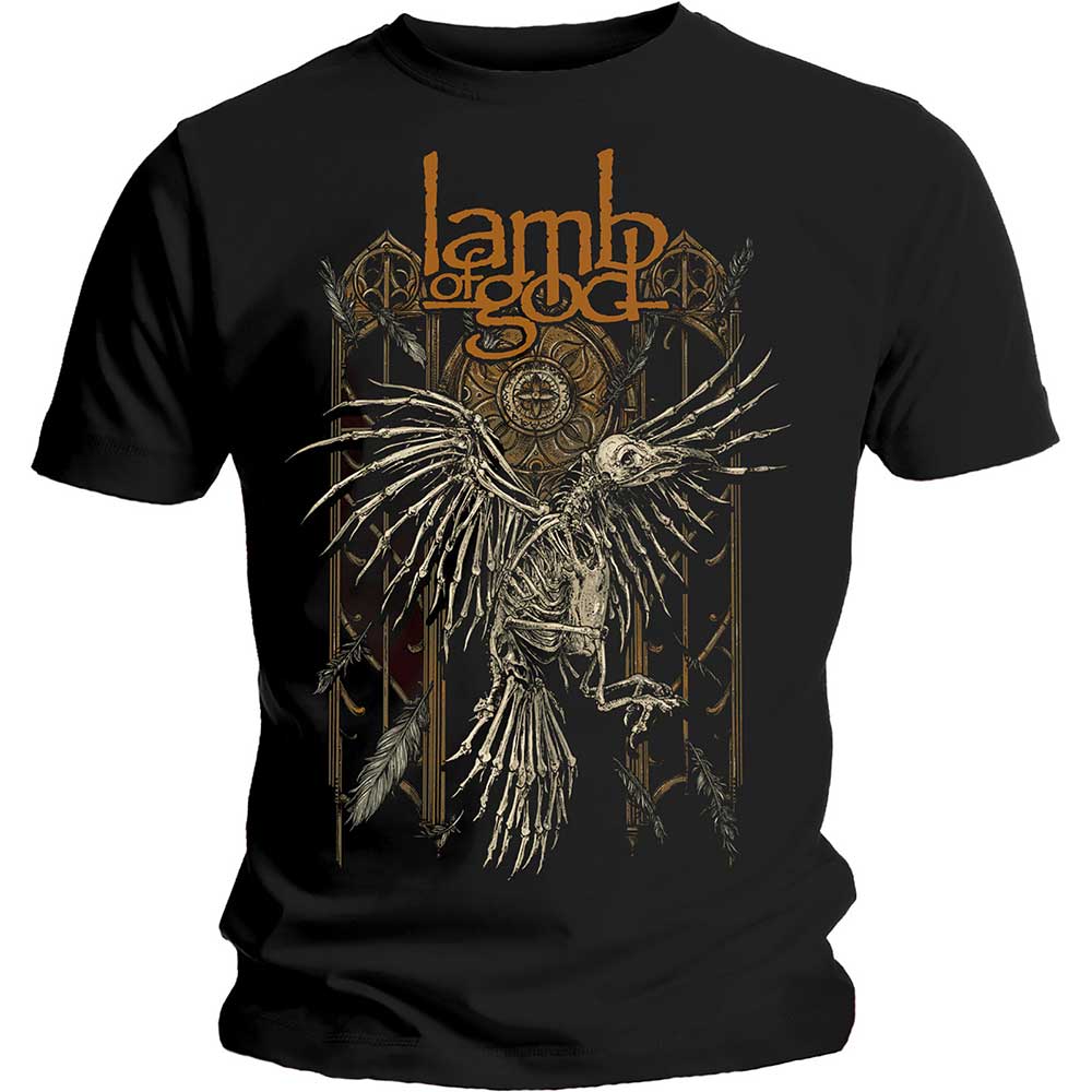 Tričko Lamb of God - Crow, Unisex,Čierna,XXL