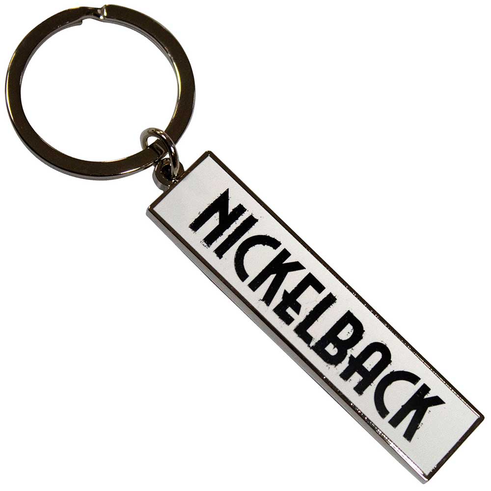 Kľúčenka Nickelback - Black Logo White