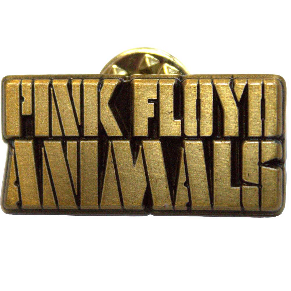 Odznak Pink Floyd - Animals Gold Text Logo
