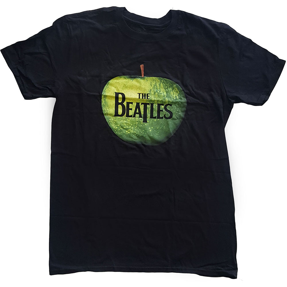 Tričko The Beatles - Apple Logo, Unisex,Čierna,XXL
