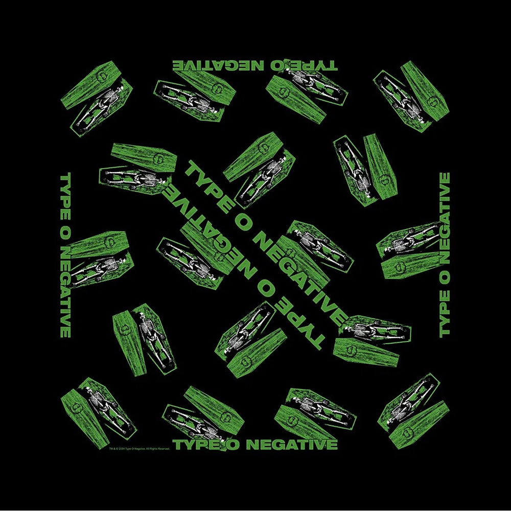 Šatka Type O Negative - Coffins, Unisex,Čierna,Univerzálna