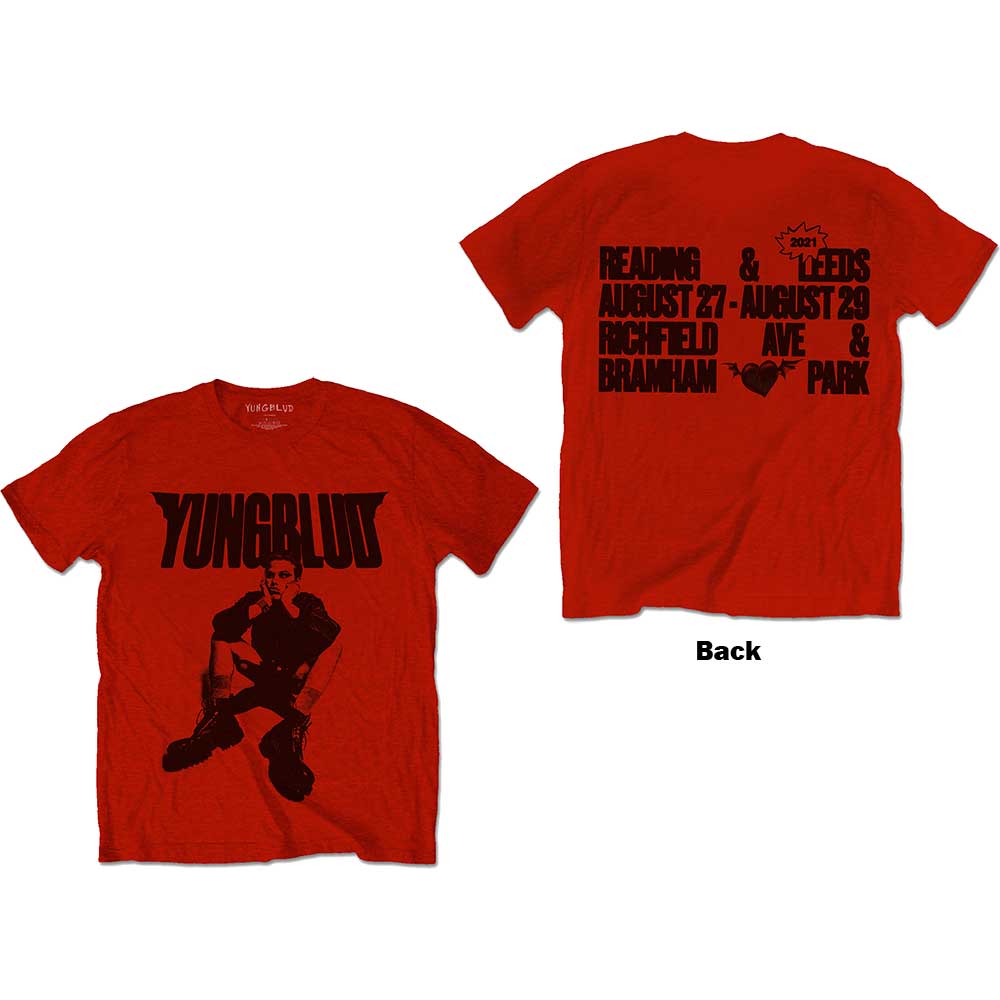 Tričko Yungblud - R-U-OK?, Unisex,Červená,XXL