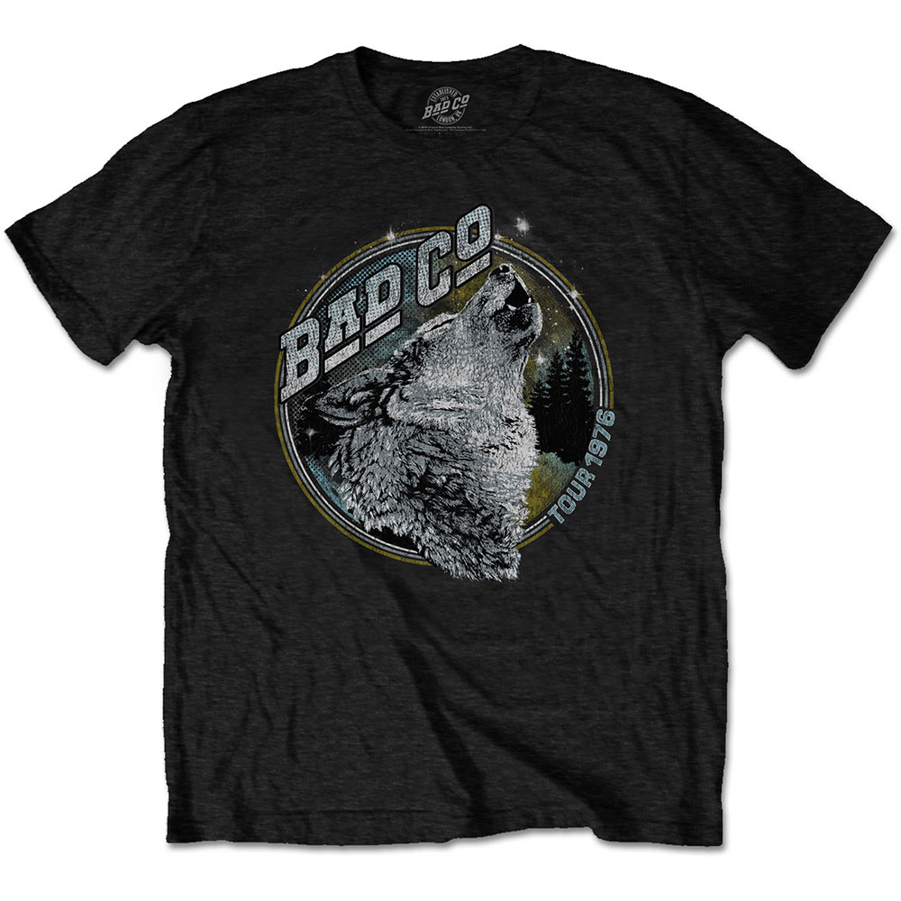 Tričko Bad Company - Wolf, Unisex,Čierna,L