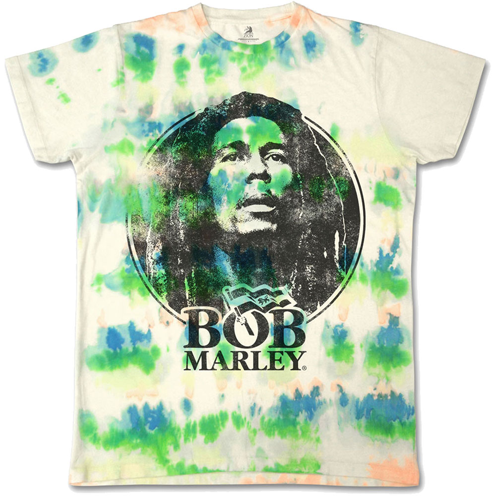Tričko Bob Marley - Black & White Logo, Unisex,Biela,XXL