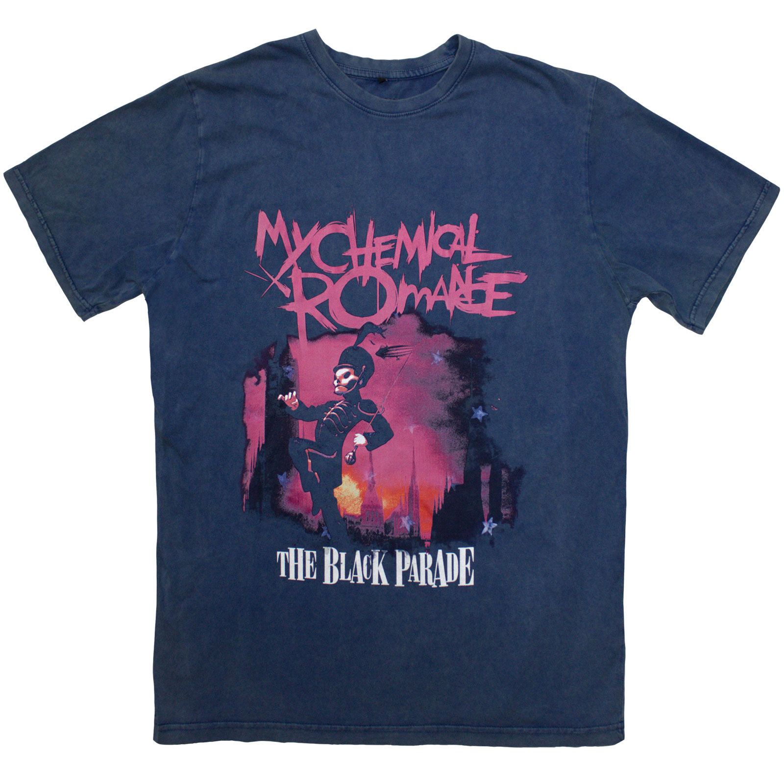 Tričko My Chemical Romance - March, Unisex,Modrá,XXL