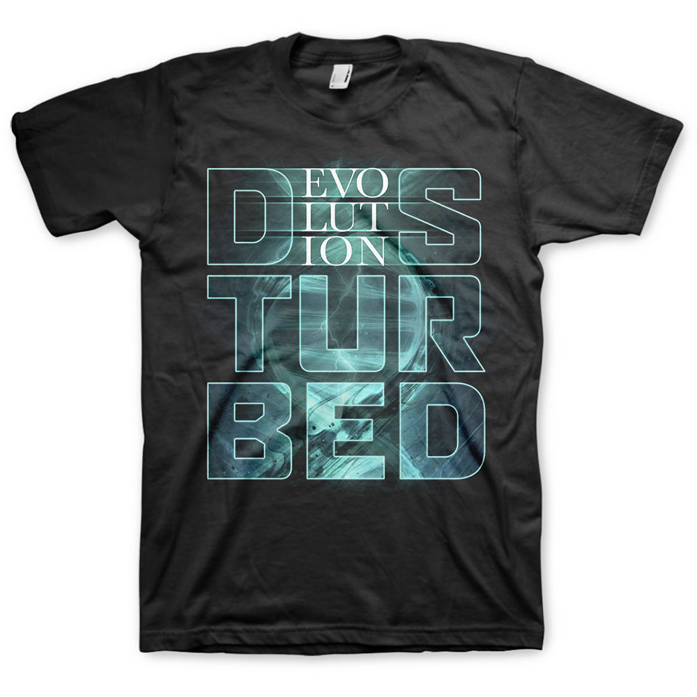Tričko DISTURBED - Evolution, Unisex,Čierna,XXL