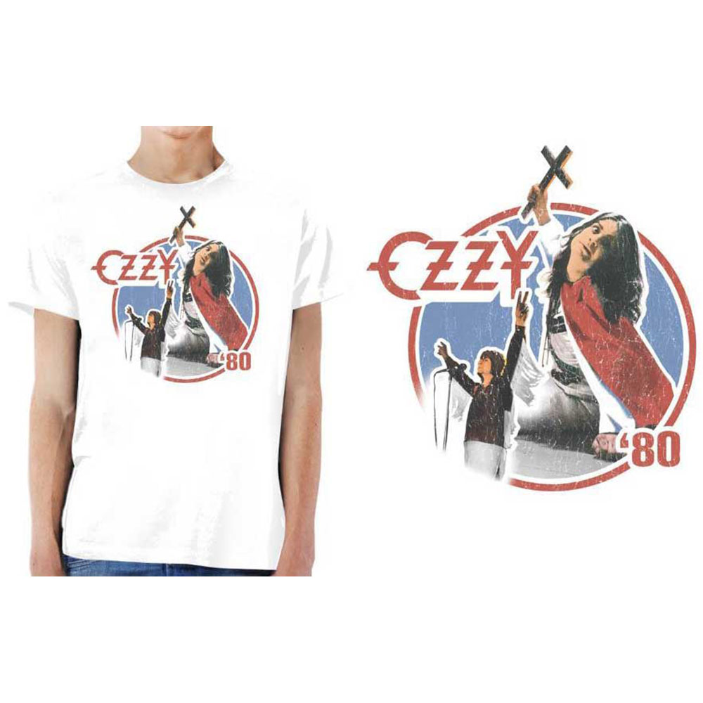 Tričko Ozzy Osbourne - Blizzard of Ozz '80, Unisex,Biela,XXL