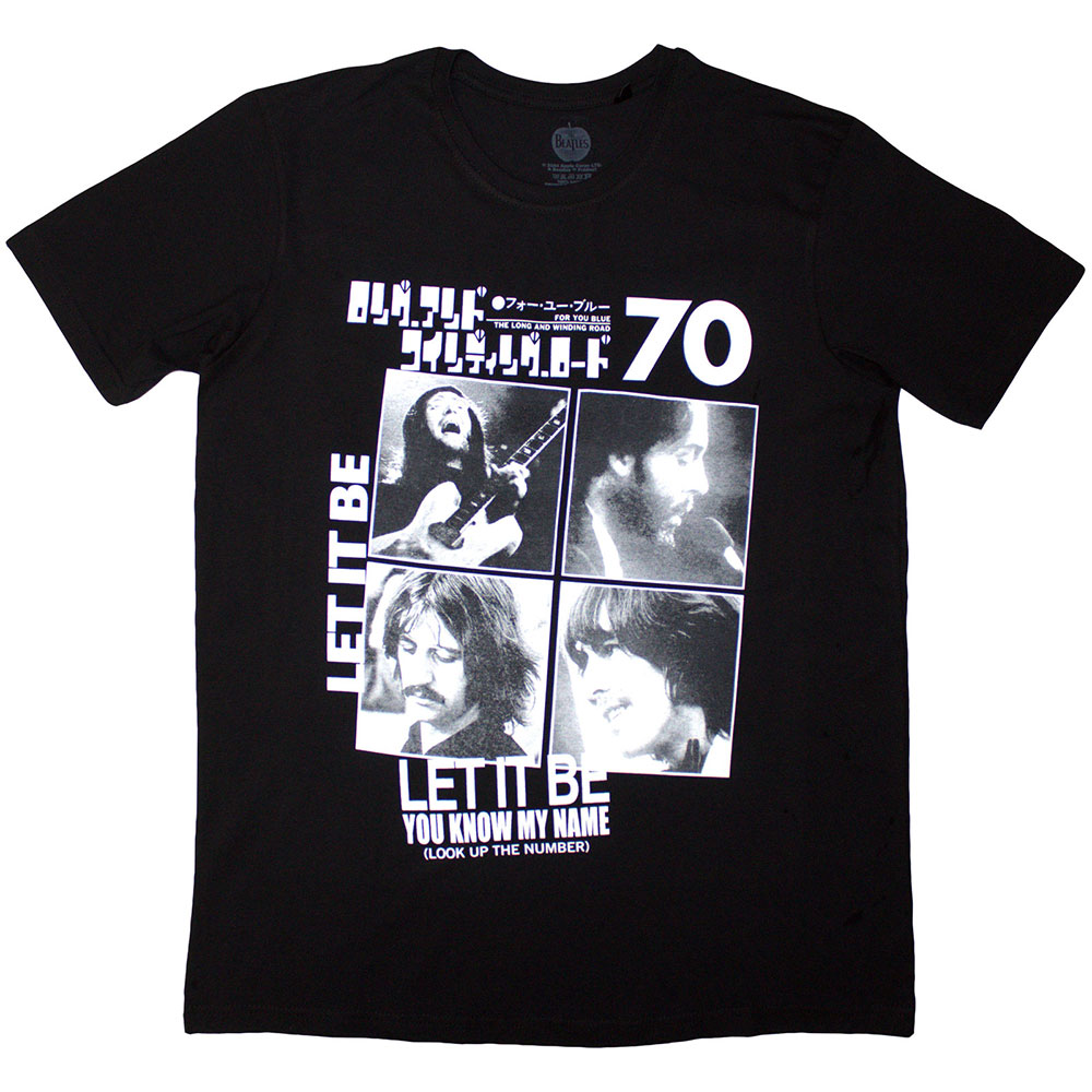 Tričko The Beatles - 1970, Unisex,Čierna,XXL