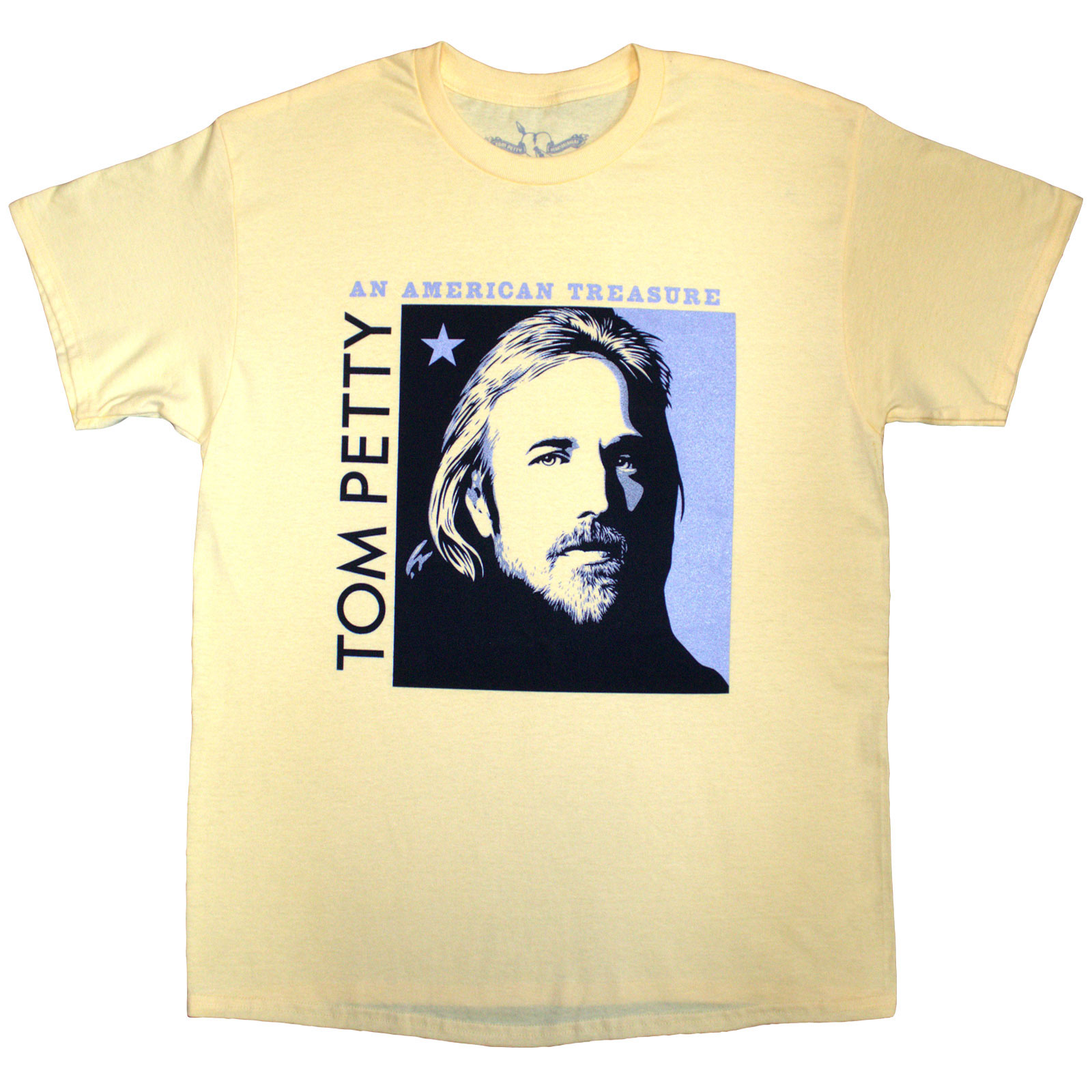 Tričko Tom Petty & The Heartbreakers - American Treasure, Unisex,Žltá,XXL