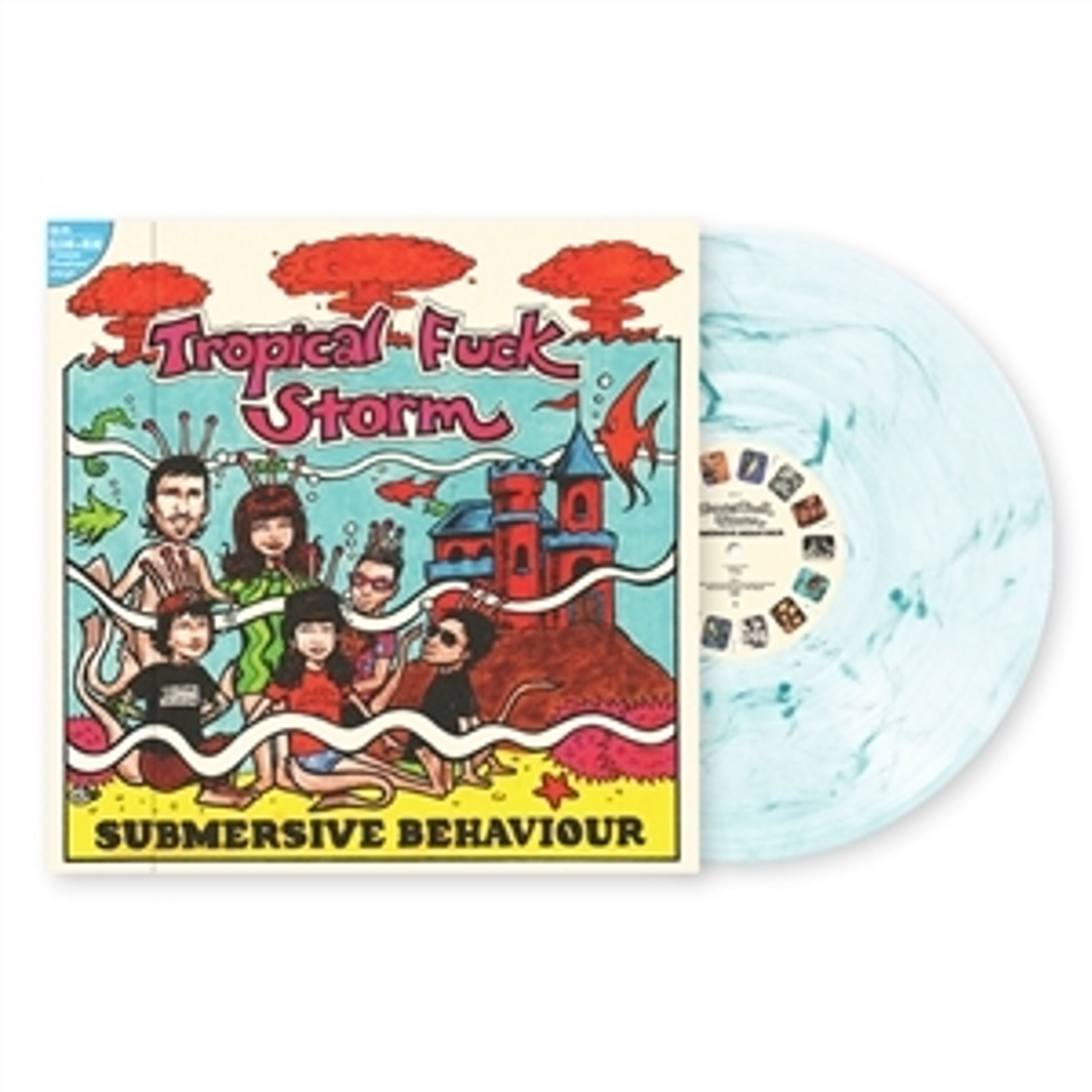 Vinyl Tropical Fuck Storm - SUBMERSIVE BEHAVIOUR (AQUA BLUE CLEAR SWIRL)