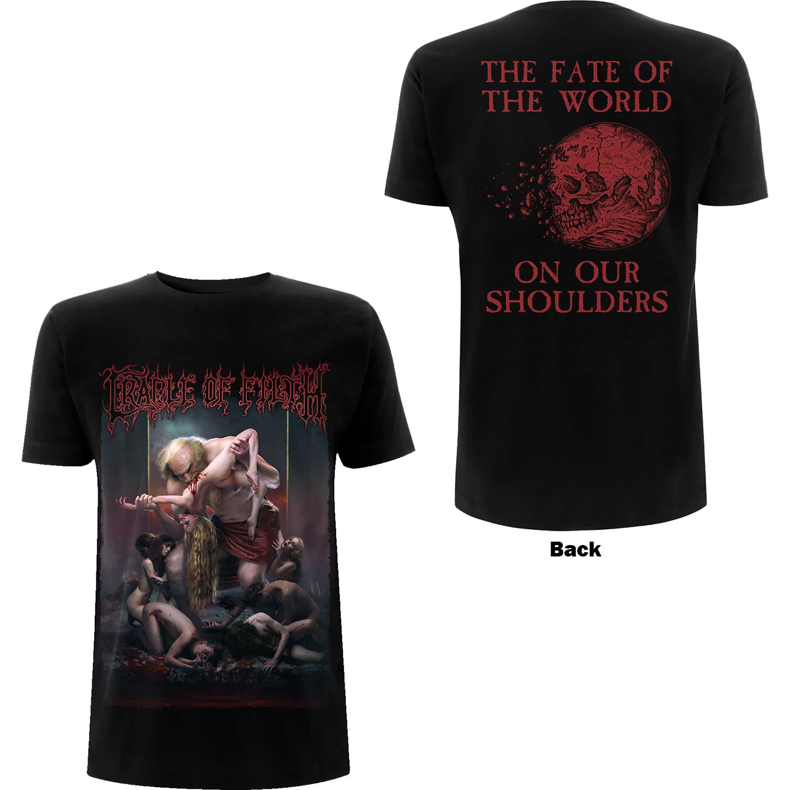 Tričko Cradle of Filth - Existance Is Futile Saturn, Unisex,Čierna,XXL