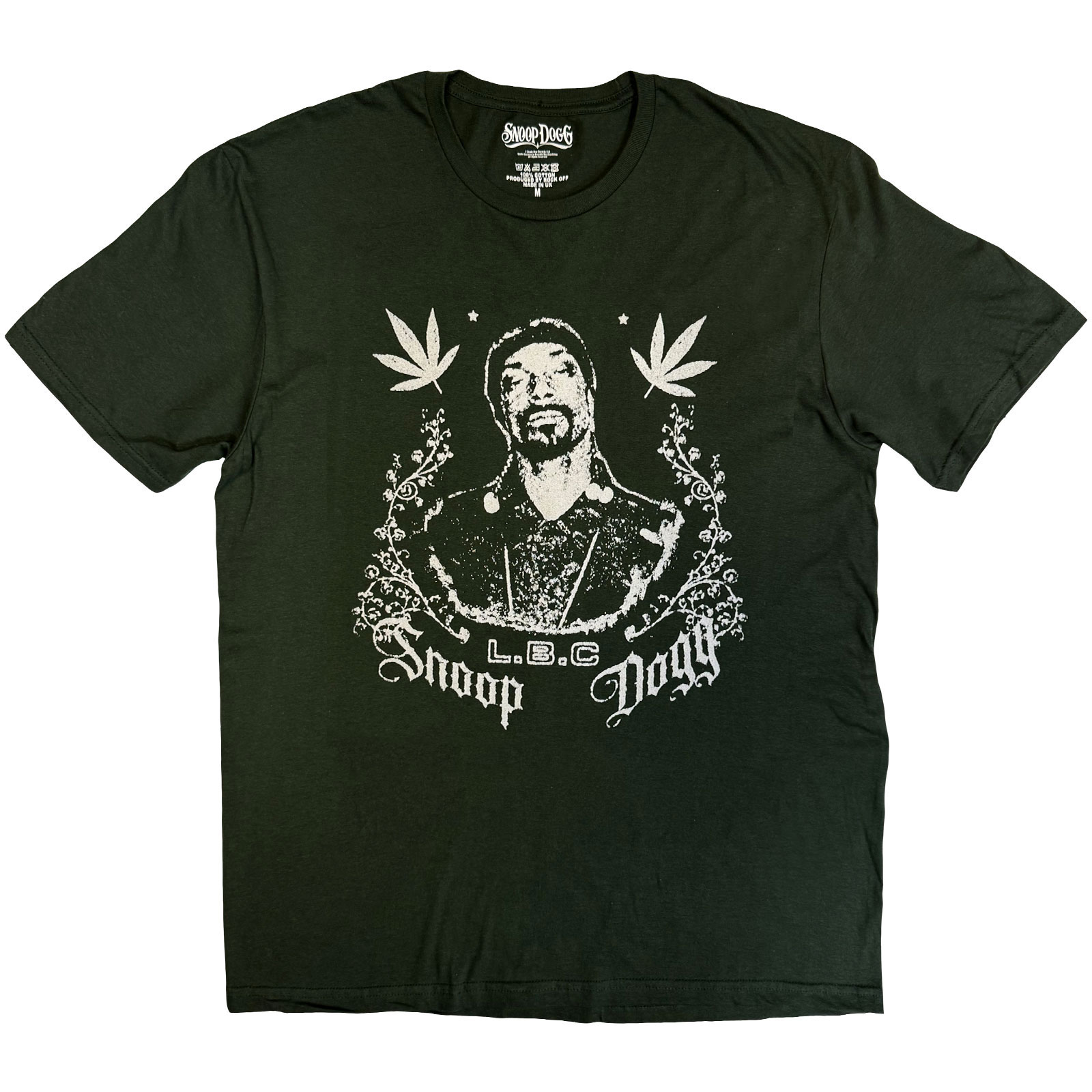Tričko Snoop Dogg - L.B.C., Unisex,Zelená,XXL