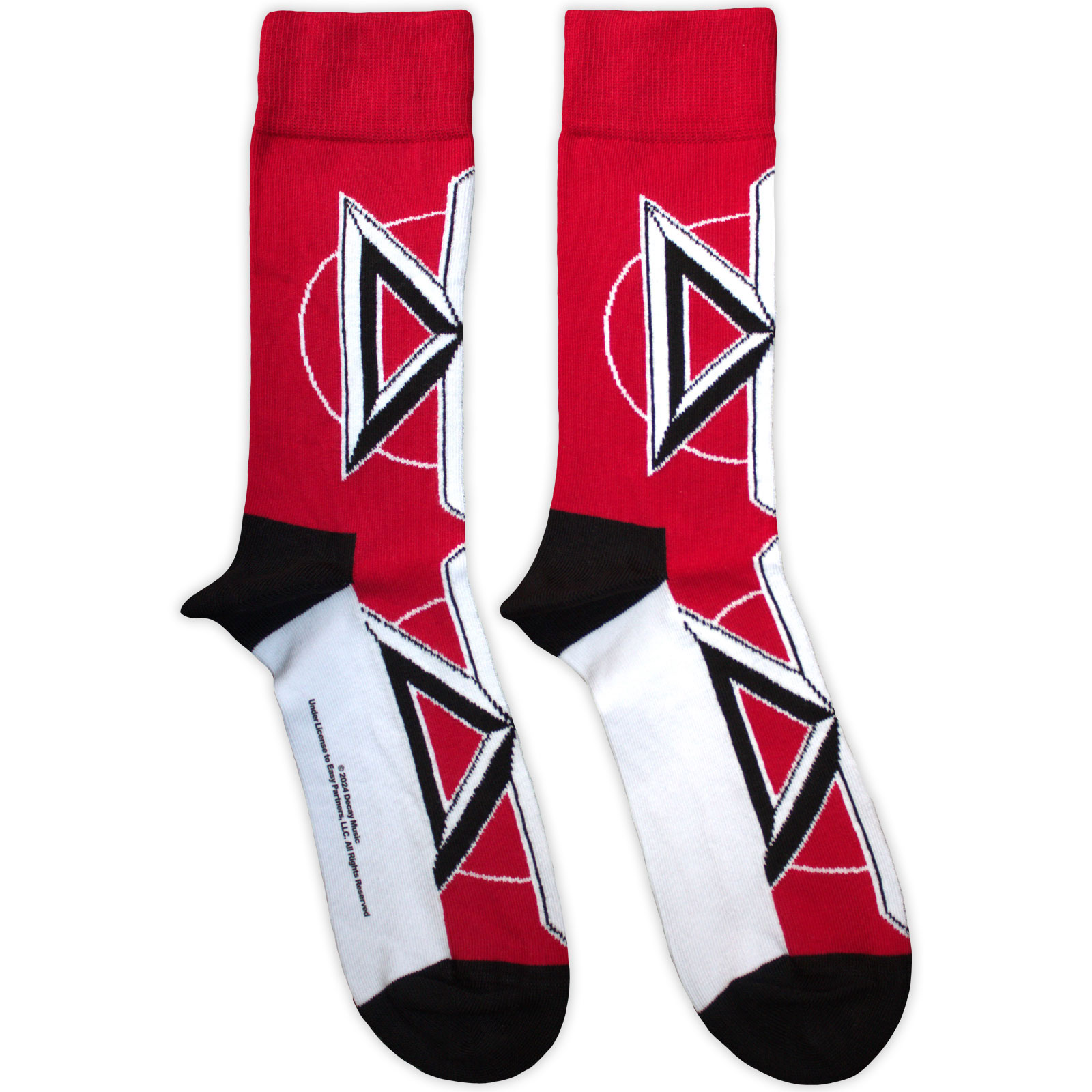 Ponožky Dead Kennedys - Logo, Unisex,Červená,UK 7 - 11