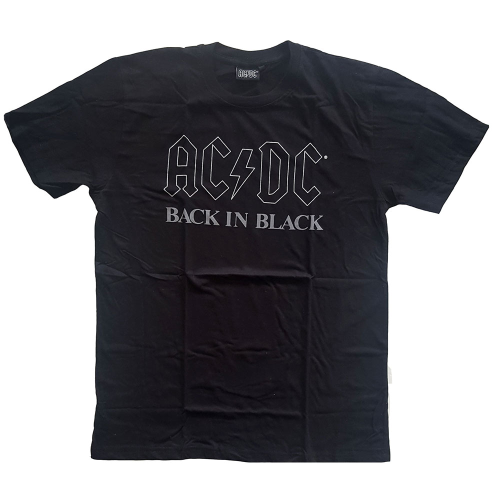 Tričko AC/DC - Back In Black, Unisex,Čierna,XXL