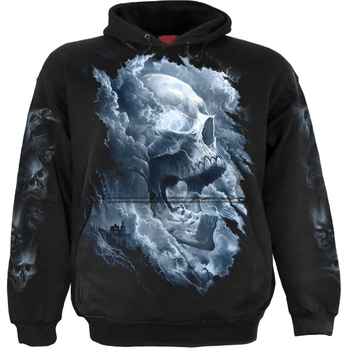 Mikina Spiral Stairs - Grave Skies, Unisex,Čierna,M