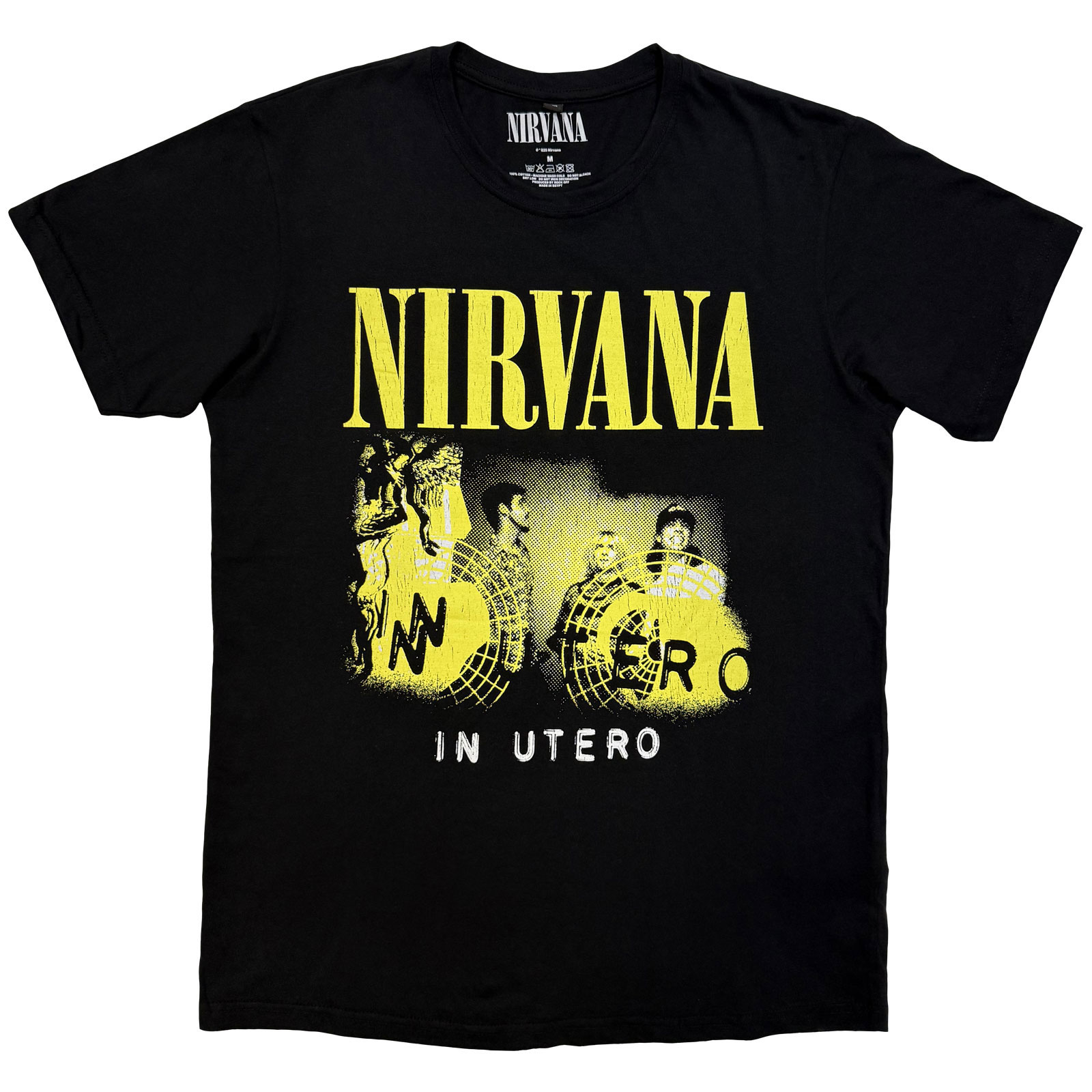 Tričko Nirvana - In Utero Band Photo, Unisex,Čierna,S