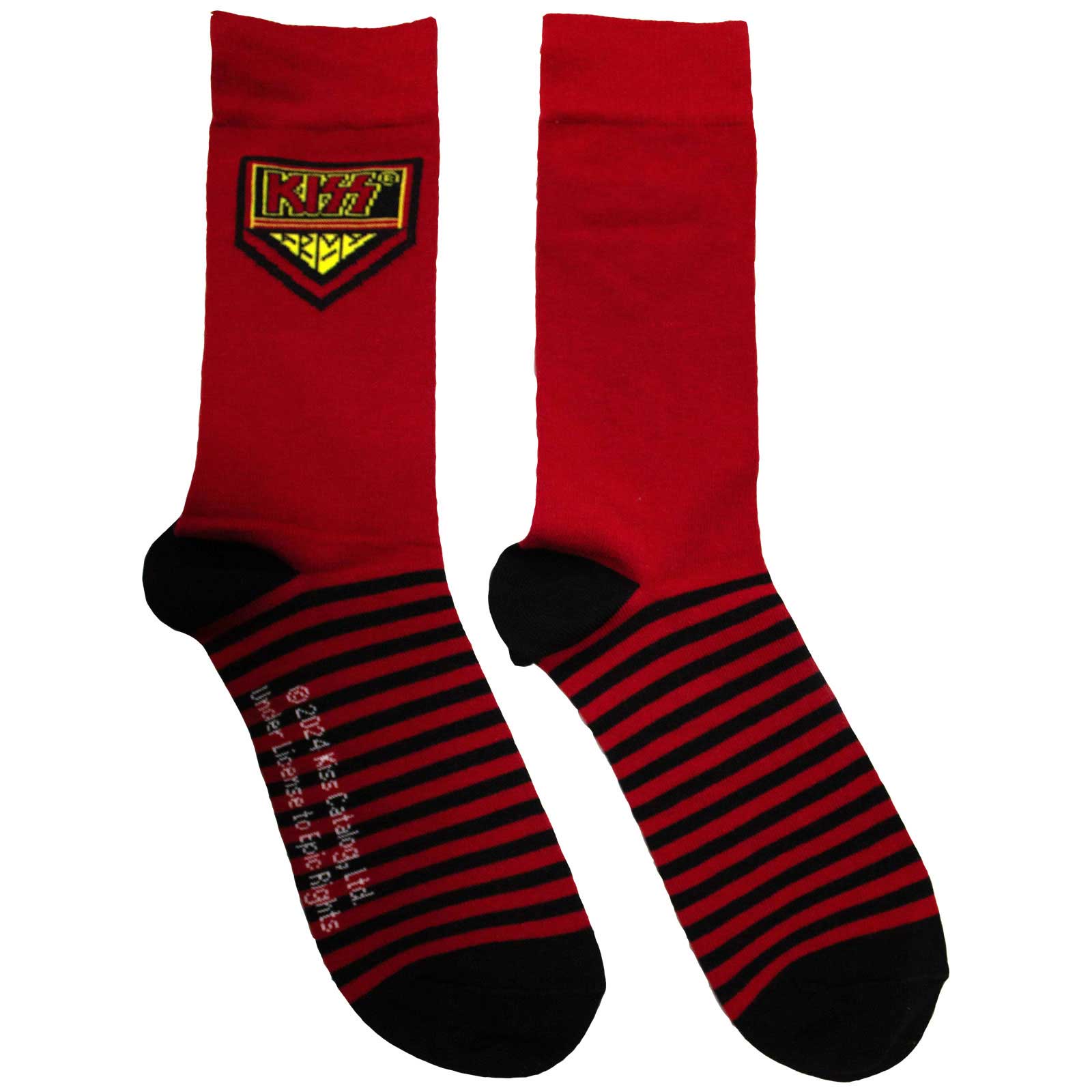 Ponožky Kiss - Army, Unisex,Červená,UK 7 - 11