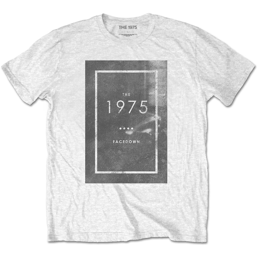 Tričko The 1975 - Facedown, Unisex,Biela,XXL