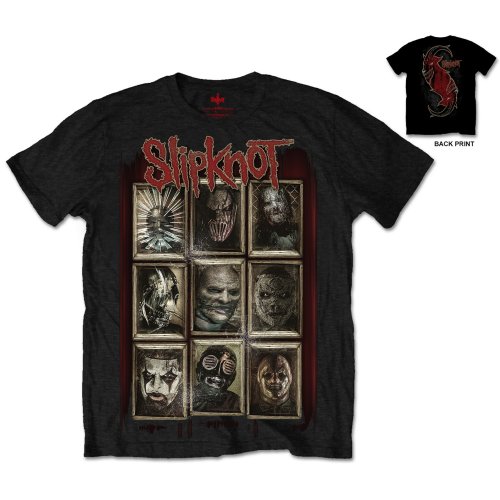 Tričko Slipknot - New Masks, Unisex,Čierna,XL