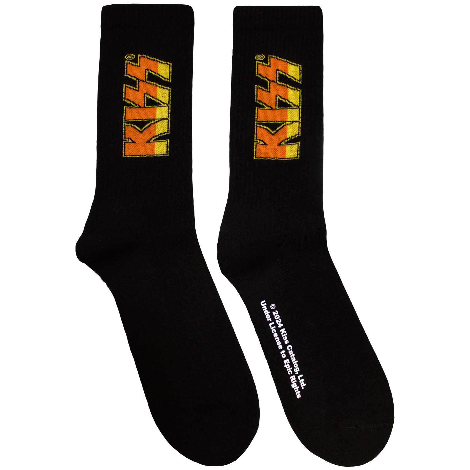 Ponožky Kiss - Classic Logo, Unisex,Čierna,UK 7 - 11